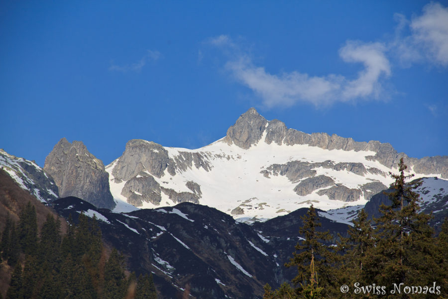 Die eindrückliche Bergwelt bei Disentis/Mustér