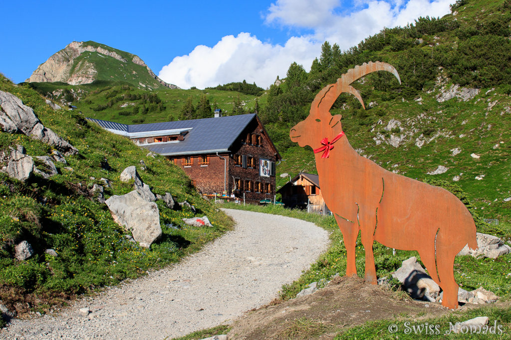 Freiburger Hütte Ziel des Stebok-Wäg