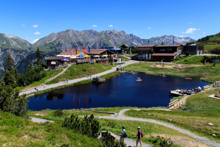 Bergstation auf dem Sonnenkopf mit dem Bärenland und dem Restaurant