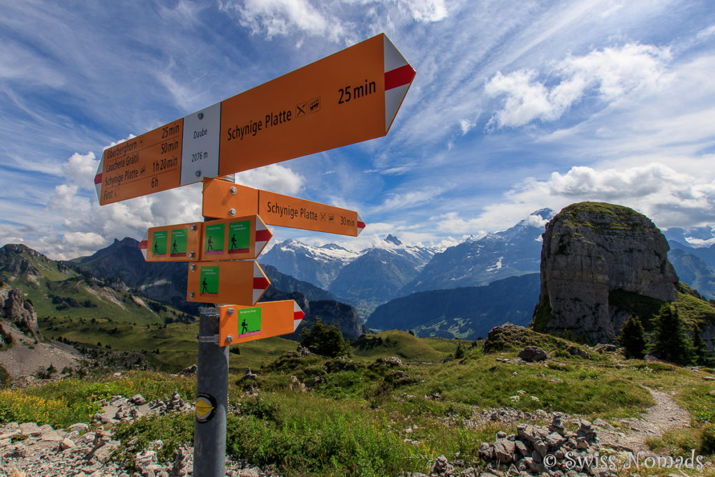 Wanderwege auf der Schynigen Platte