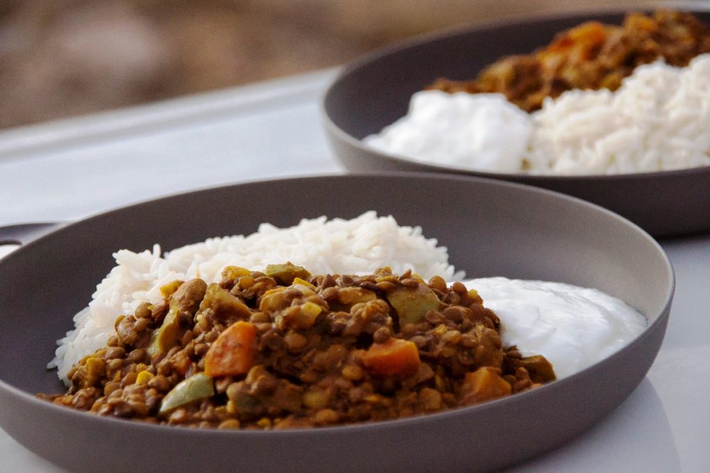 Camping Rezepte Linsencurry