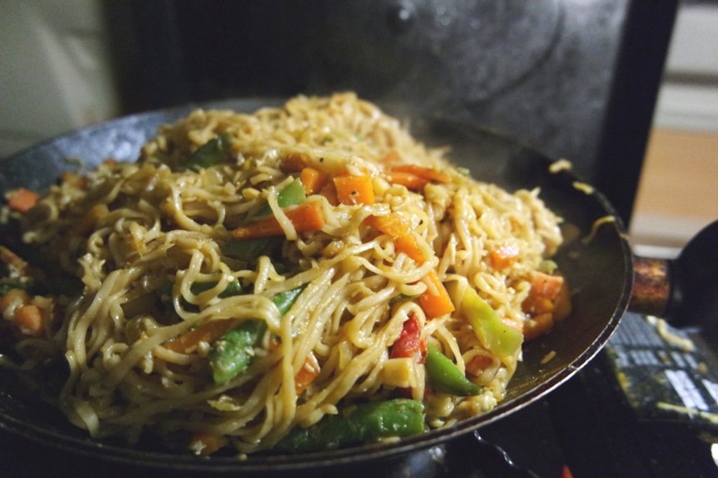 Camping Rezepte Fried Noodles