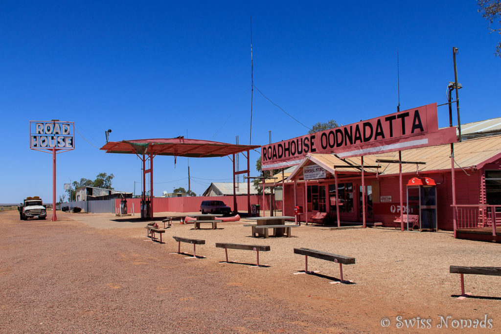 Pink Roadhouse in Oodnadatta