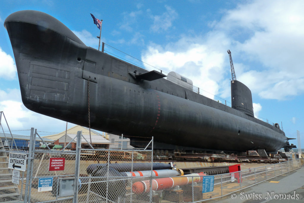 Das U-boot kann im Maritime Museum in Fremantle besichtigt werden