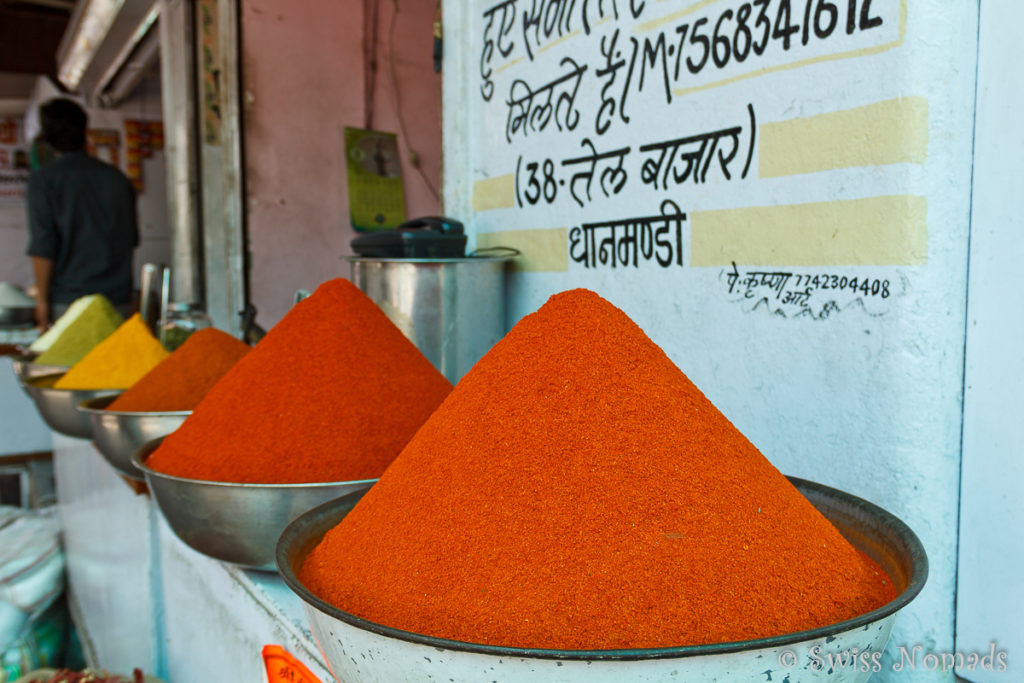 Der Gewuerz Markt ist eine Sehenswürdigkeit in Udaipur