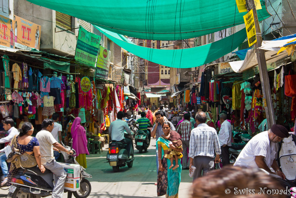 Der Markt ist eine Sehenswürdigkeit in Udaipur