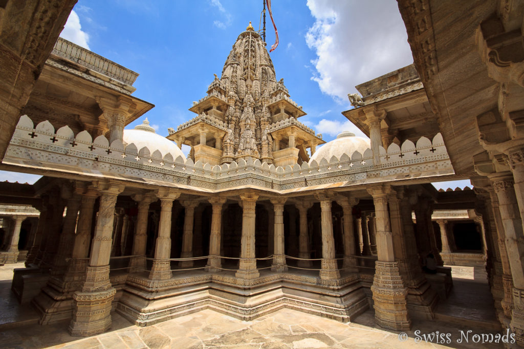 Pavillon im Adinatha Jain Tempel in Ranakpur