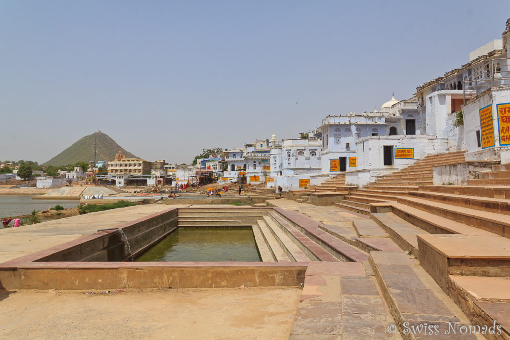 Die Ghats (Waschpools) am heiligen Pushkar See