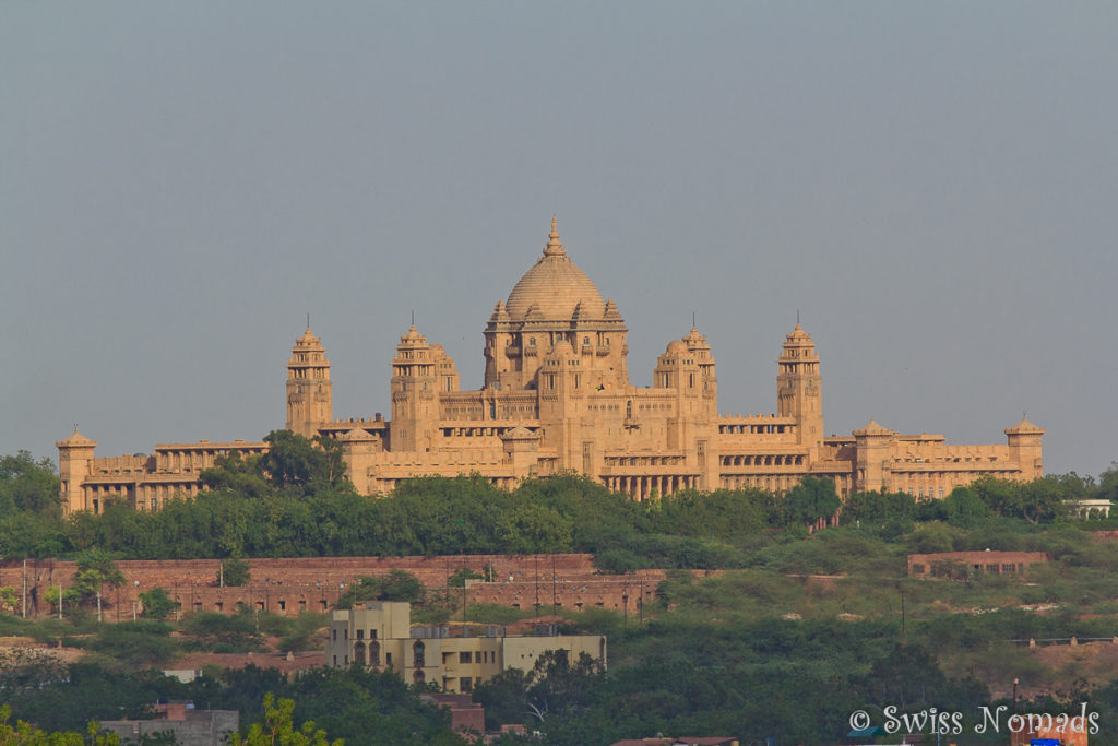 Das Umaid Bhavan in Jodhpur ist ein riesiges Bauwerk