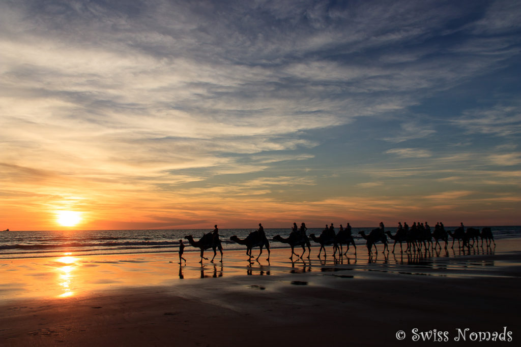 Der Sonnenuntergang am Cable Beach in Broome