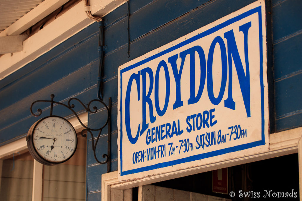 Der Croydon Shop entlang des Savannah Way