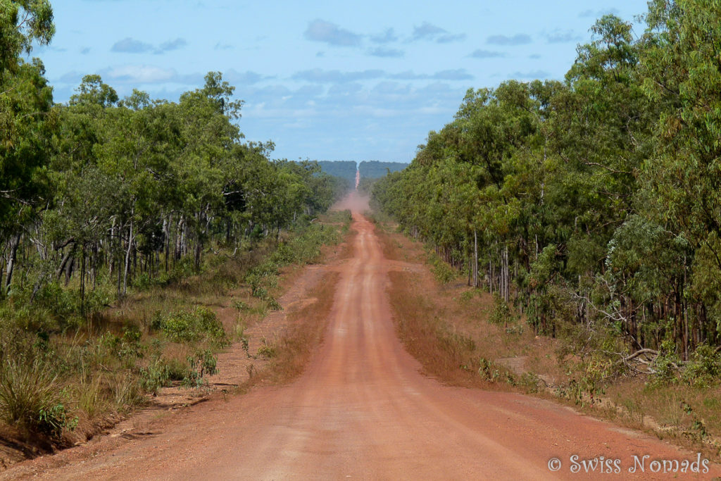 Die Peninsula Developmental Road zum Cape York in Australien