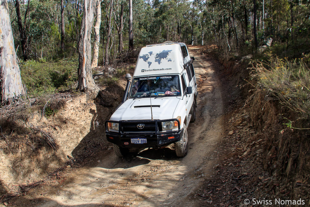 Offroad Strecke durch die Snowy Mountains ausserhalb von Canberra