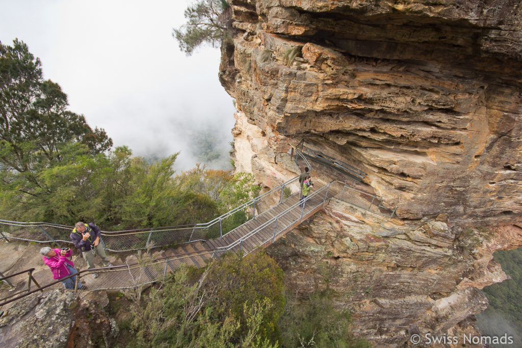 Die Felsnadel der Three Sisters im Blue Mountains Nationalpark