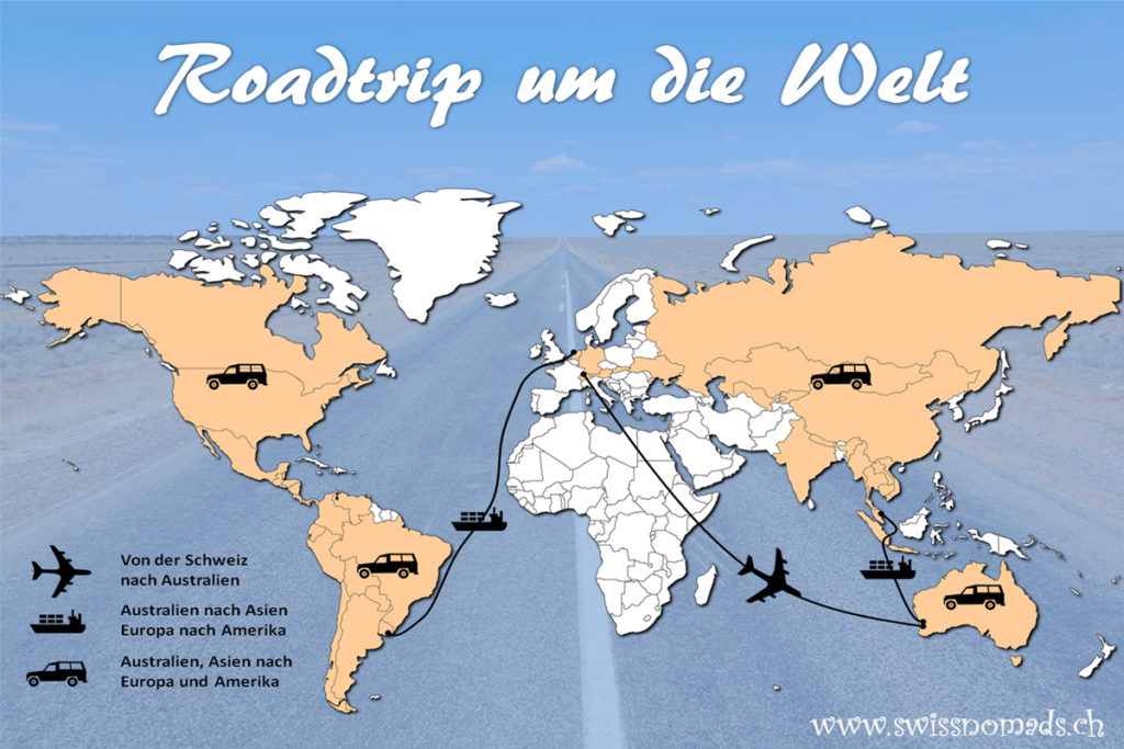 Der Plan für unseren Roadtrip um die Welt