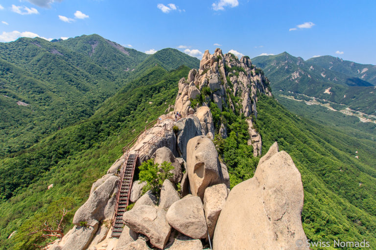 Wandern im Soraksan Nationalpark in Südkorea