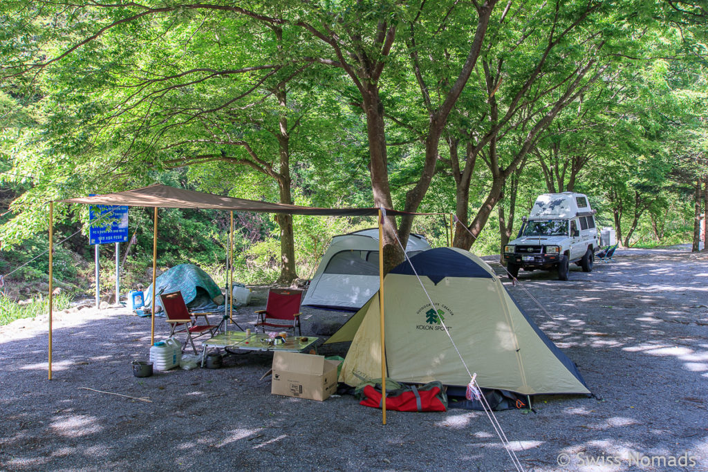 Frei Camping in Südkorea