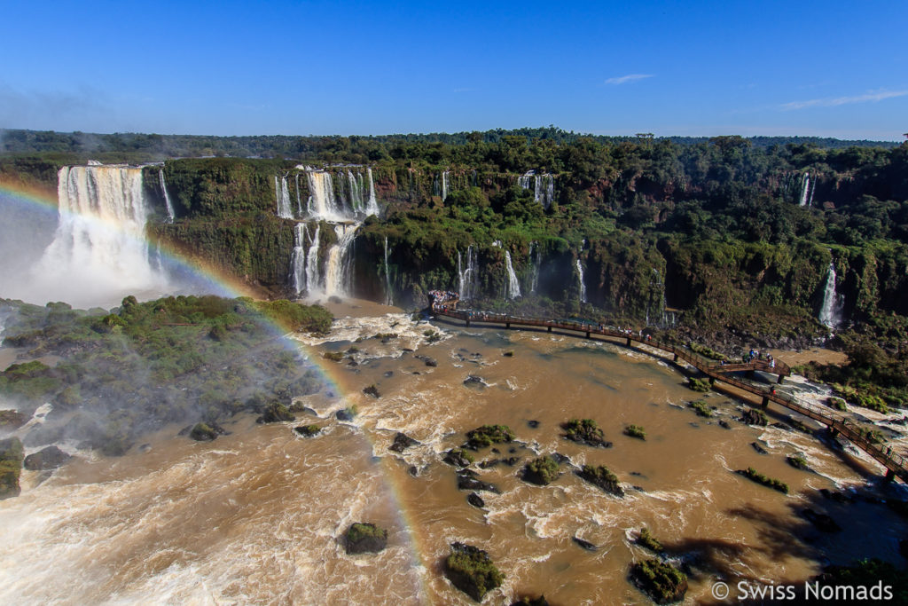 Aussicht Iguazu Wasserfälle Brasilien