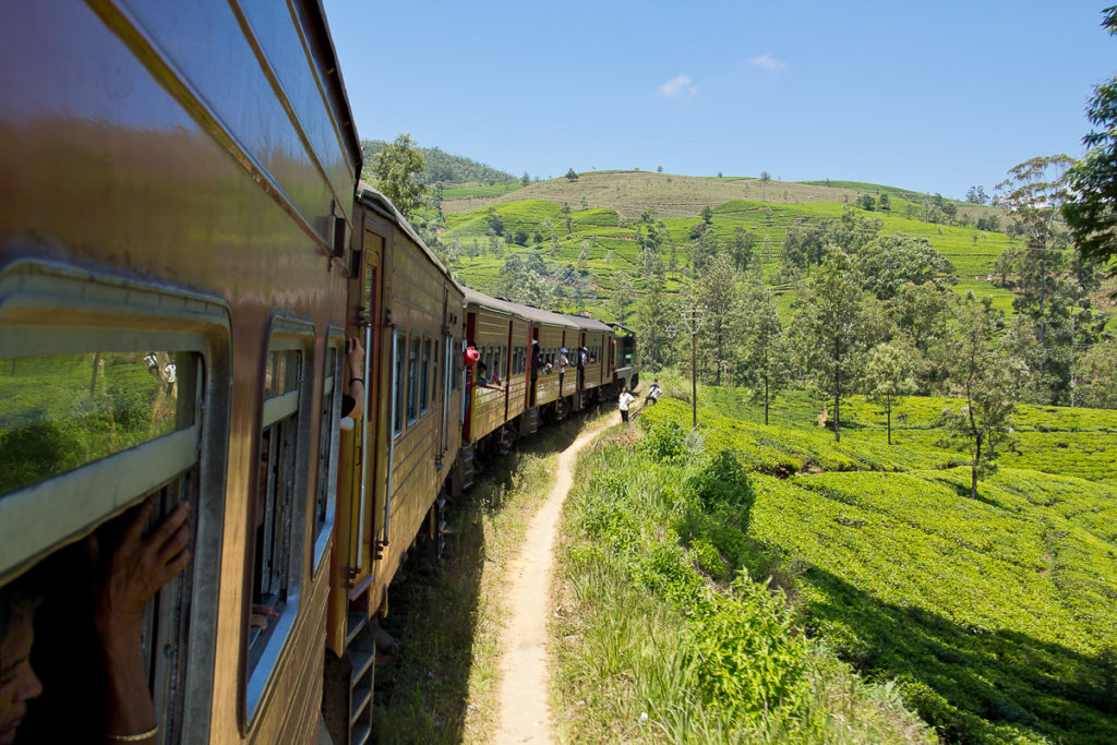 Bahnfahrt Teeplantage Sri Lanka