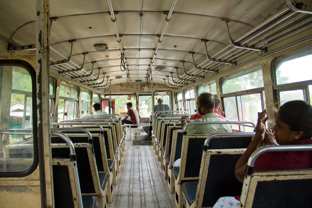 Busfahrt nach Tangalle in Sri Lanka