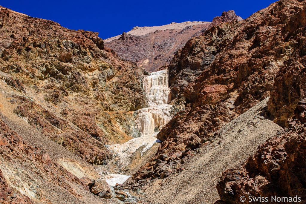 Wasserfall bei der Mine La Mejicana