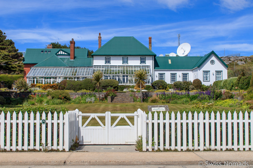 Government House in Stanley auf den Falklandinseln