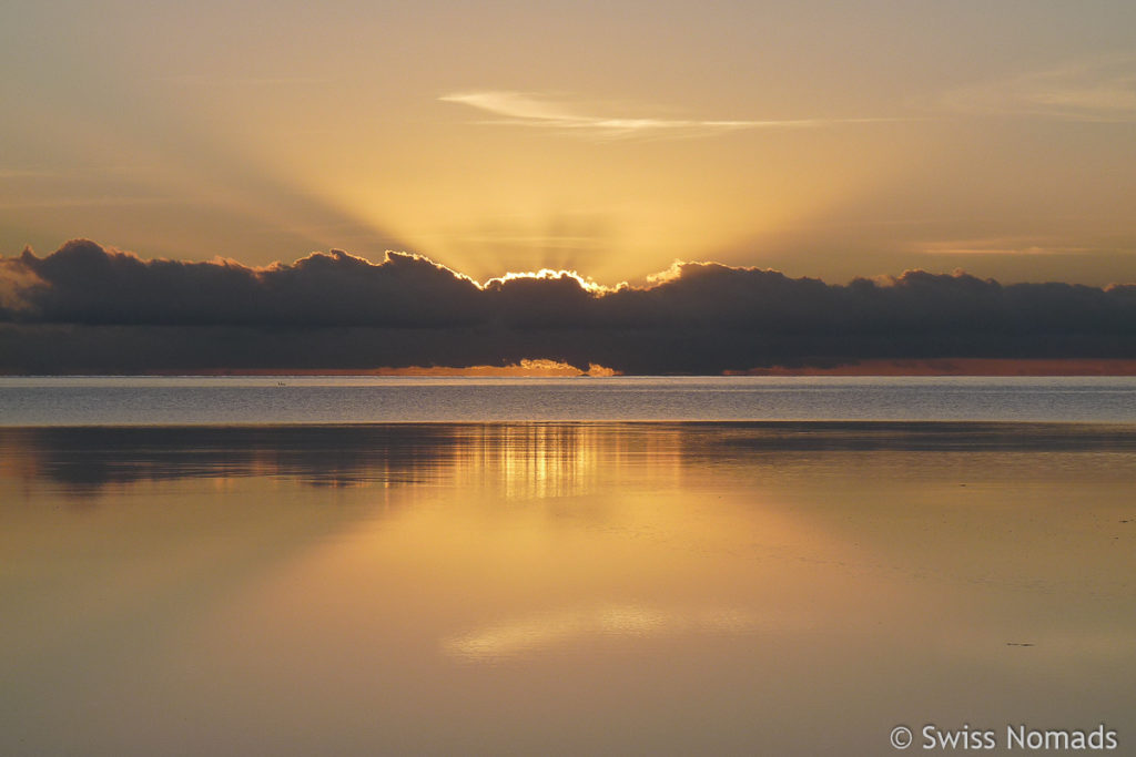 Sonnenuntergang Farewell Spit