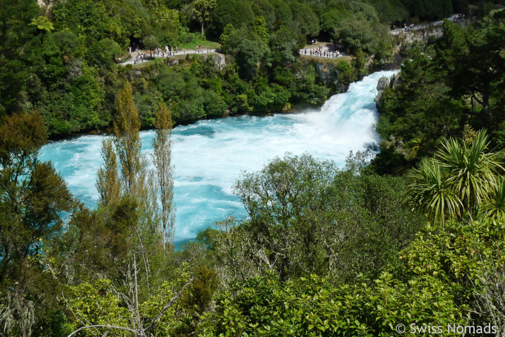 Huka Falls in Taupo, Neuseeland