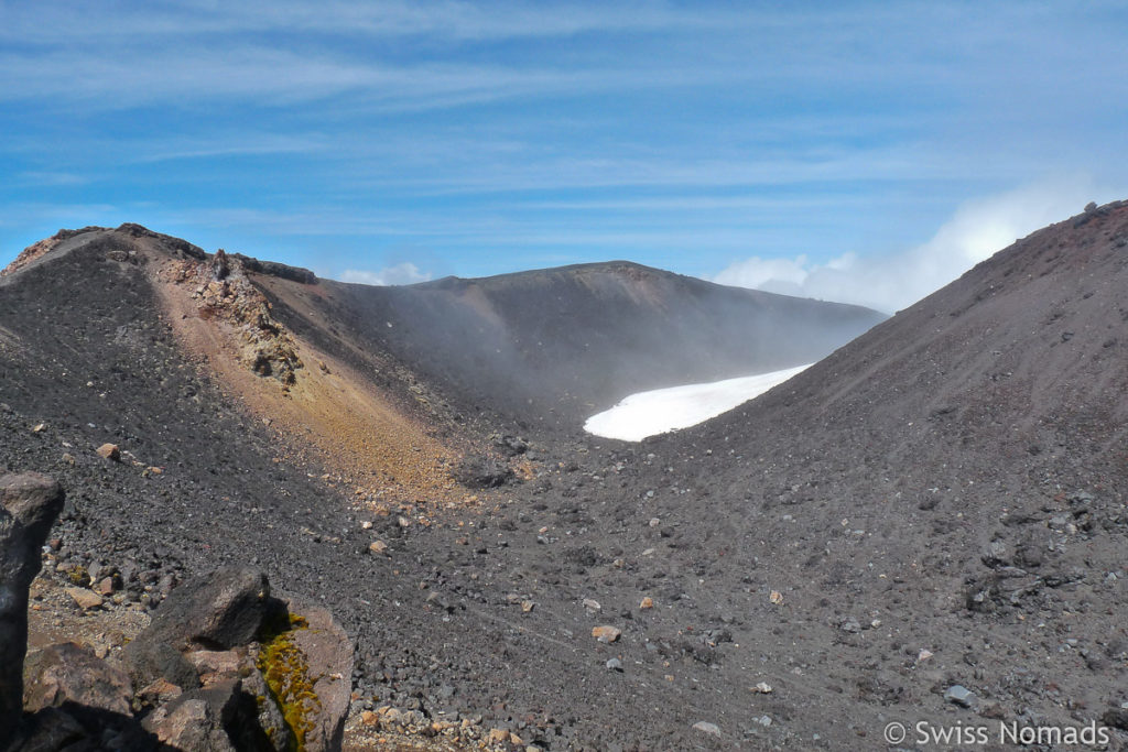 Schnee auf dem Mt. Ngauruhoe