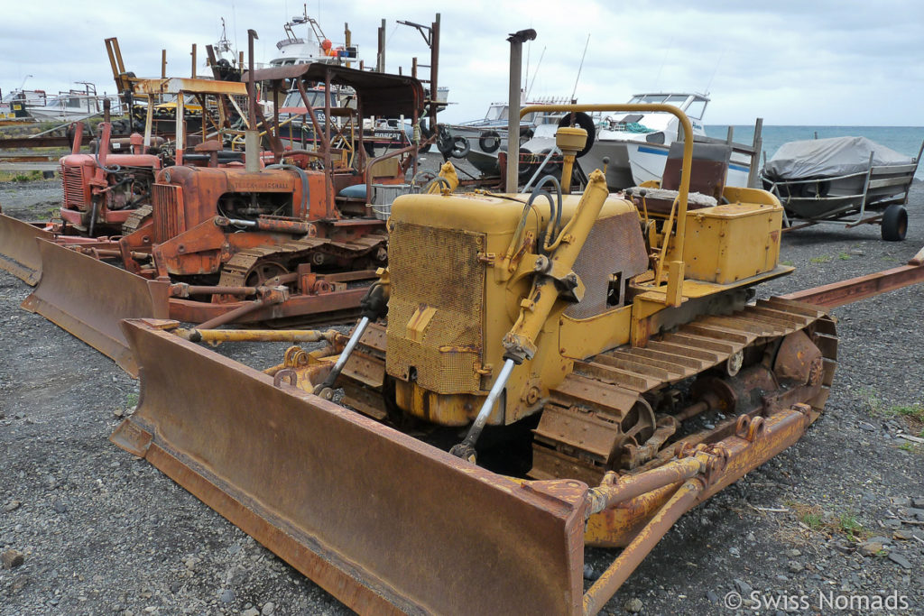 Bulldozer von Ngawi auf Neuseeland