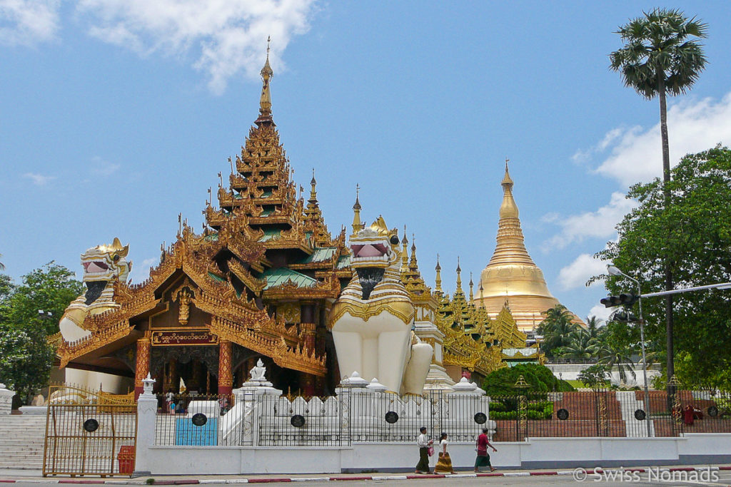 Shwedagon Pagode Yangon Eingang