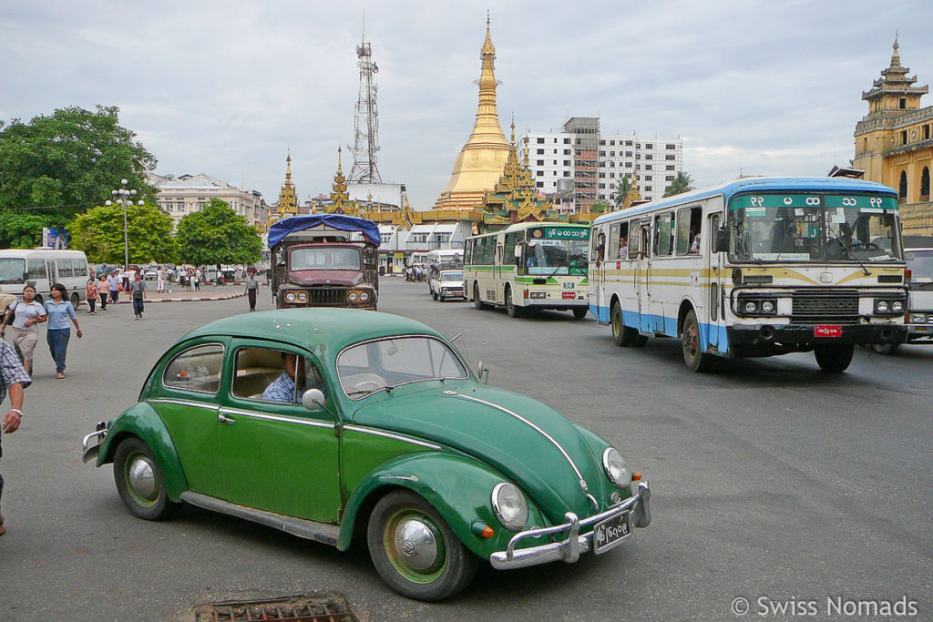 Strassenverkehr in Yangon