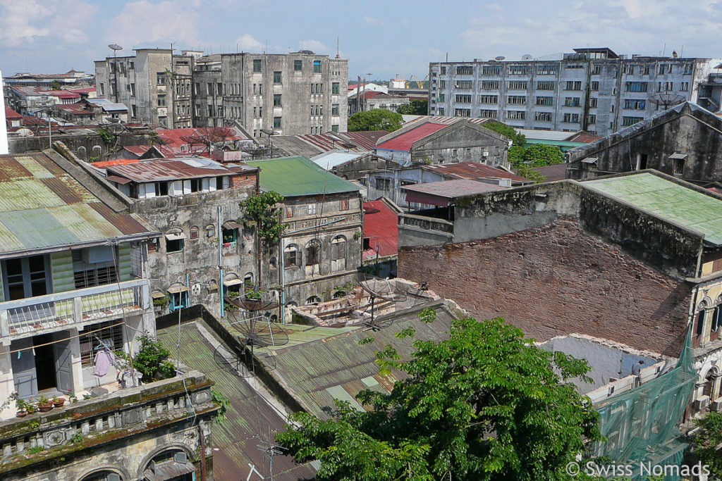 Yangon Aussicht vom Guesthouse