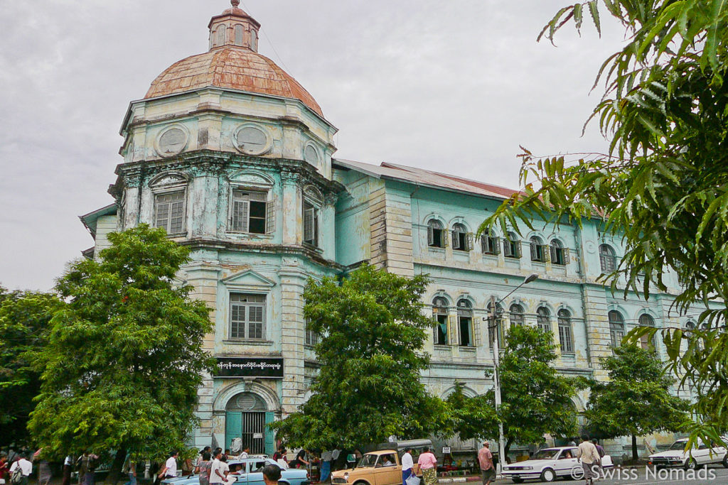 Alte Gebäude in Yangon