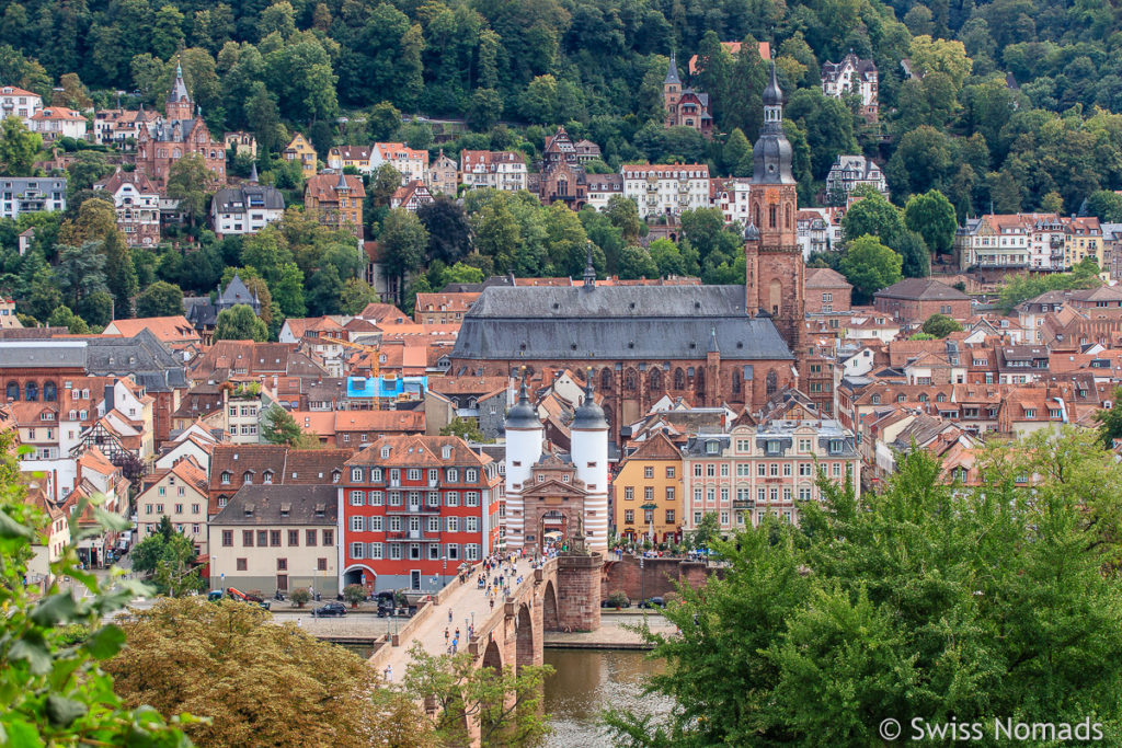 Aussicht auf die Altstadt Heidelberg