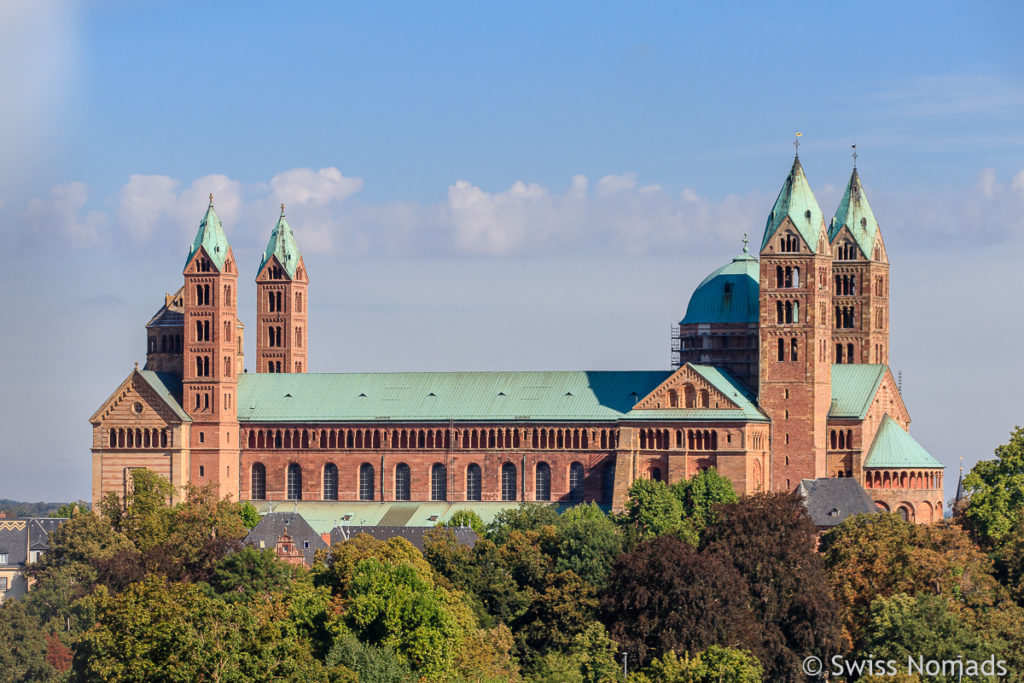 Aussicht auf Dom zu Speyer vom Technik Museum