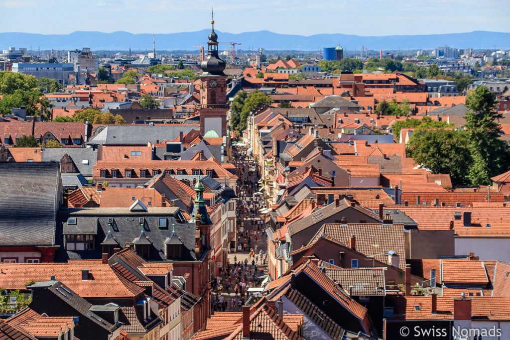 Heiliggeistkirche Heidelberg Aussicht vom Turm