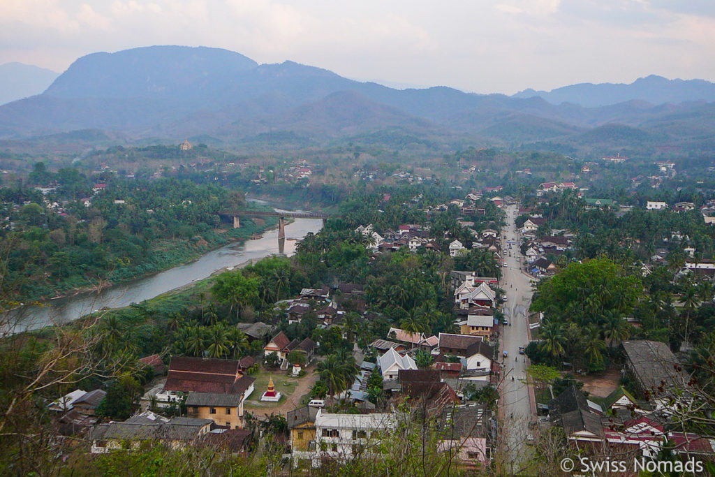 Aussicht von Mount Phousi auf Luang Pranbang