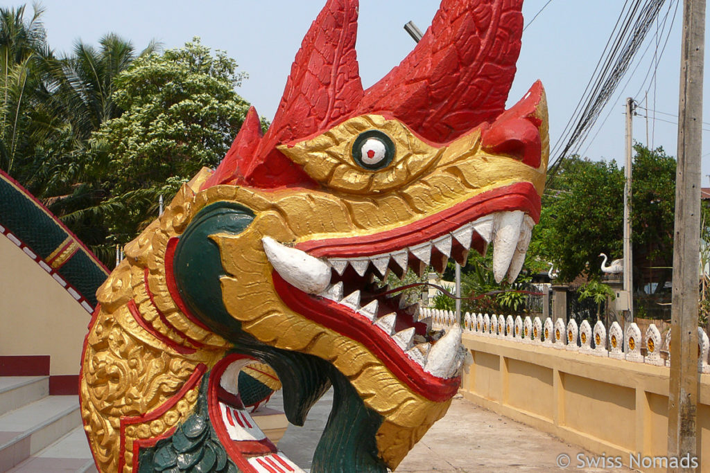 Naga im Pha That Luang in Vientiane