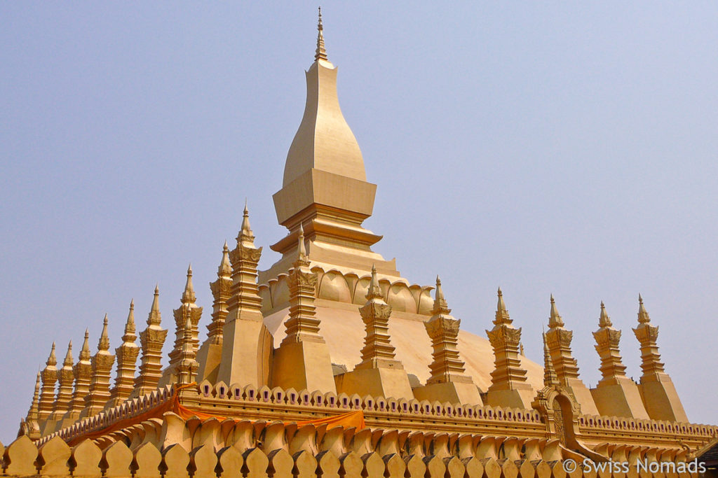 Pha That Luang Stupa in Vientiane