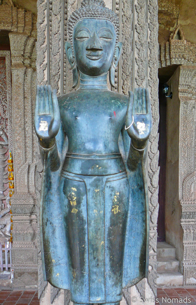 Buddha im Wat Phra Keo in Vientiane 