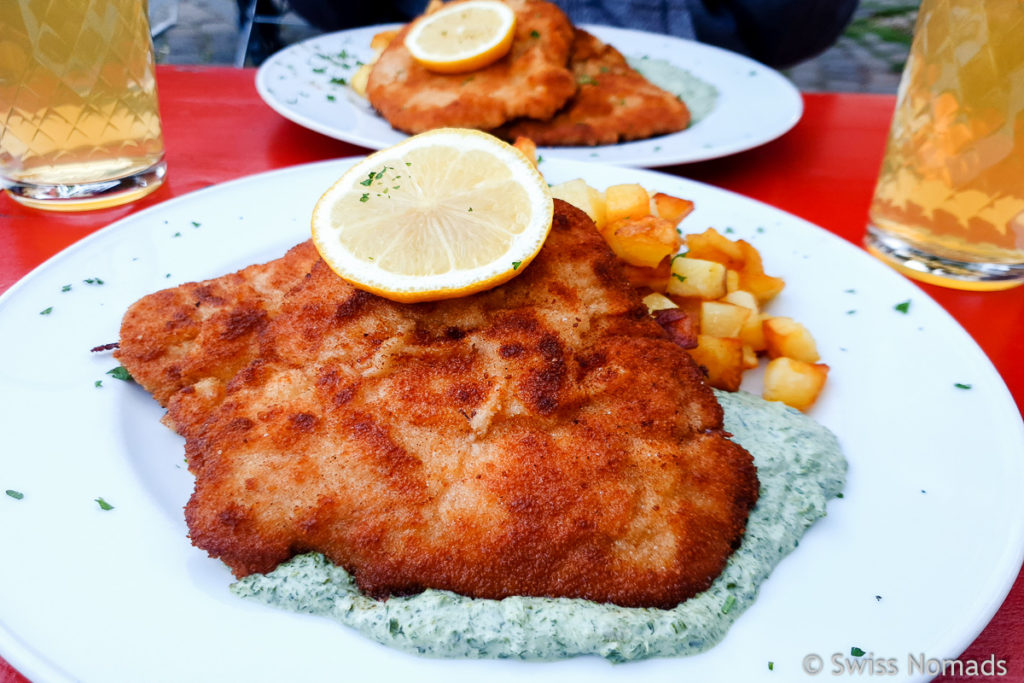 Schnitzel mit Grüner Sosse in Frankfurt