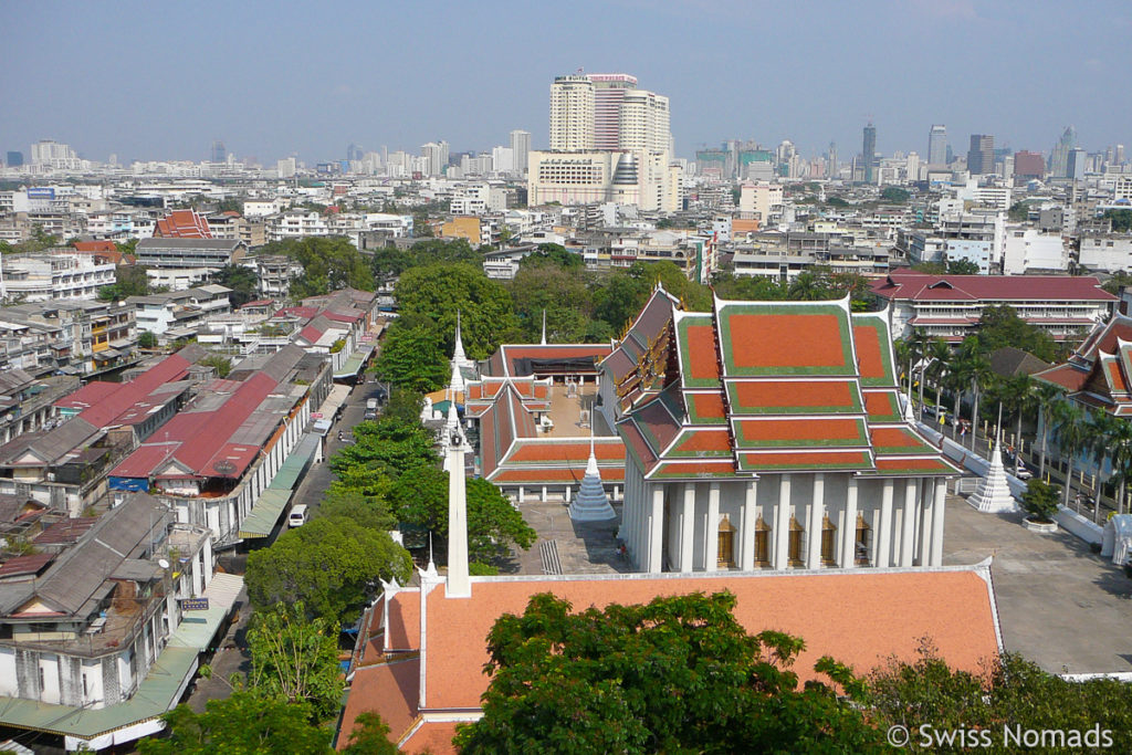 Aussicht vom Wat Saket in Bangkok