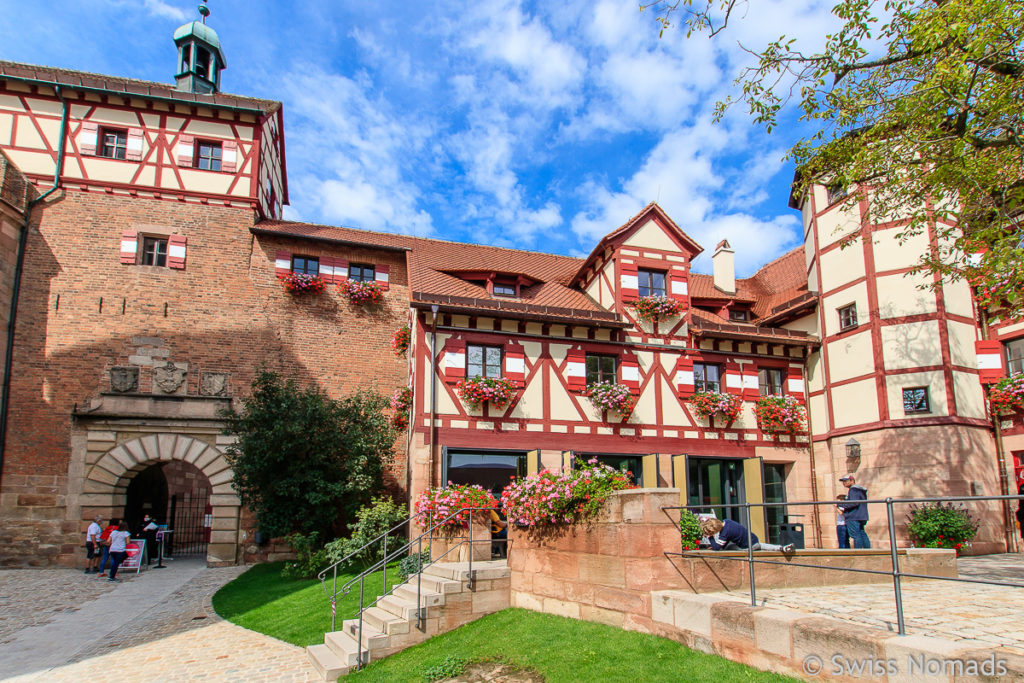 Vorhof Kaiserburg in Nürnberg