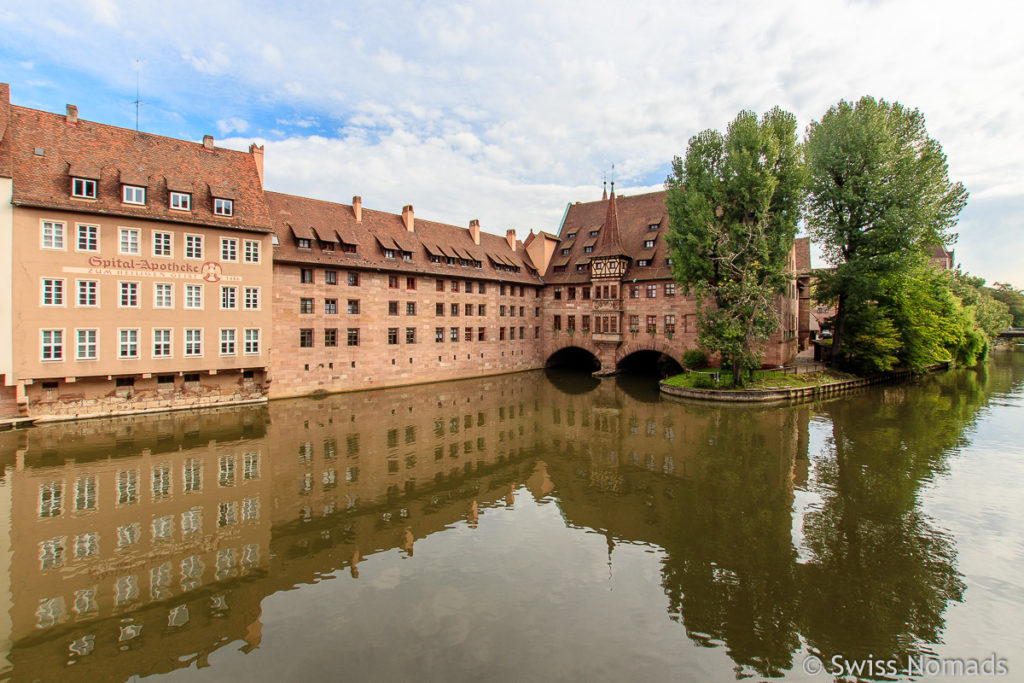 Museumsbrücke und Heiliggeist Spital Nürnberg