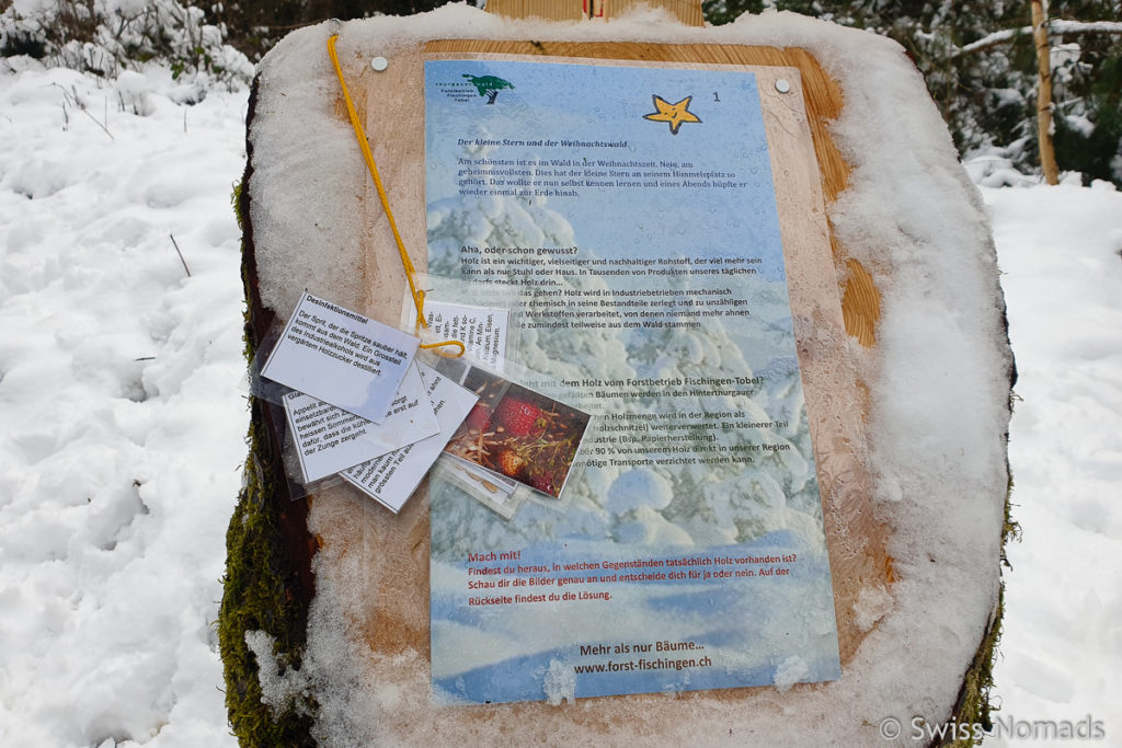 Rätsel auf dem Adventsrundweg in Sirnach