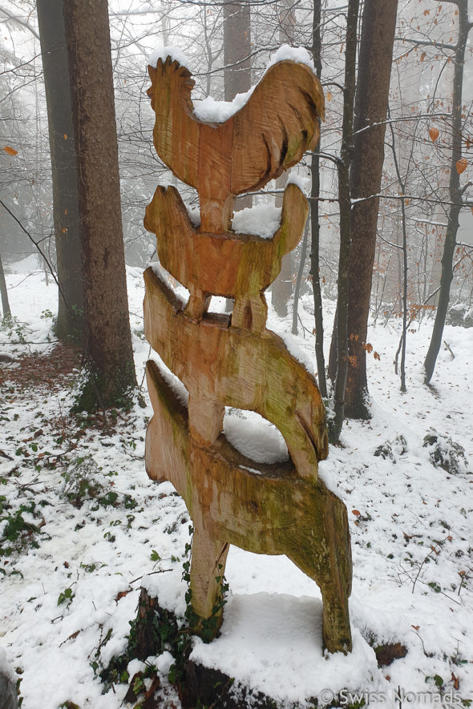 Bremer Stadtmusikanten im Wald in Sirnach