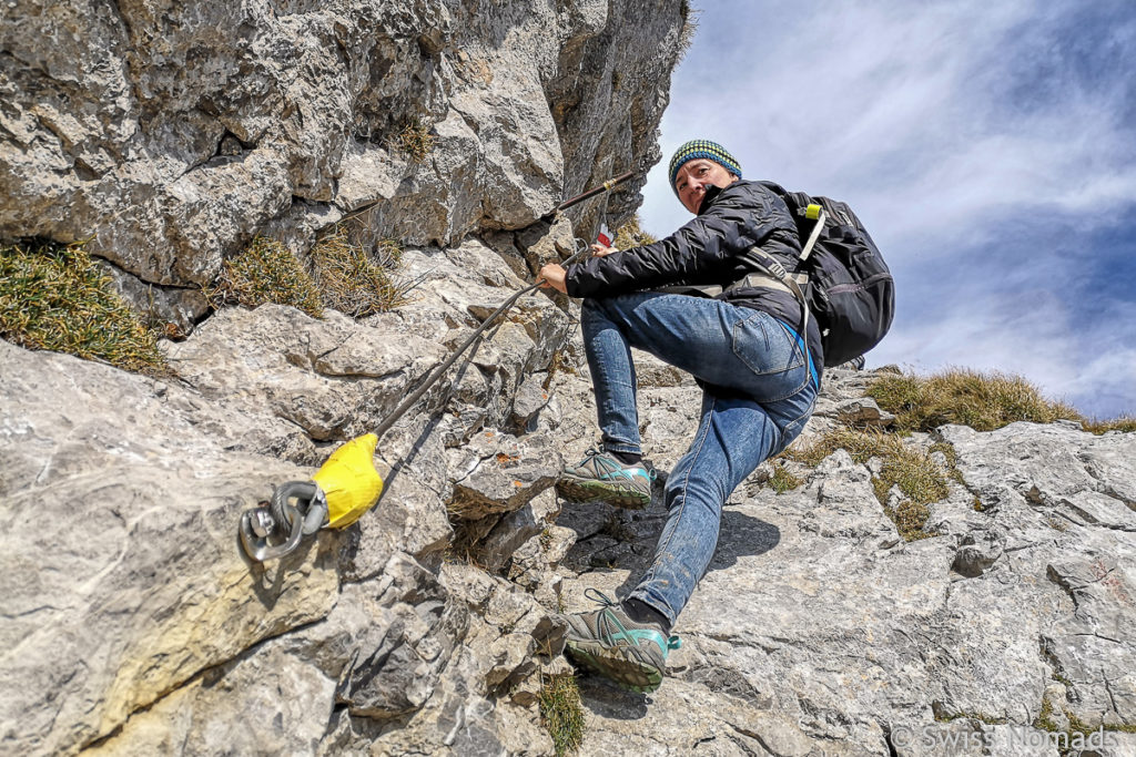 Reni beim Aufstieg auf den Margelchopf