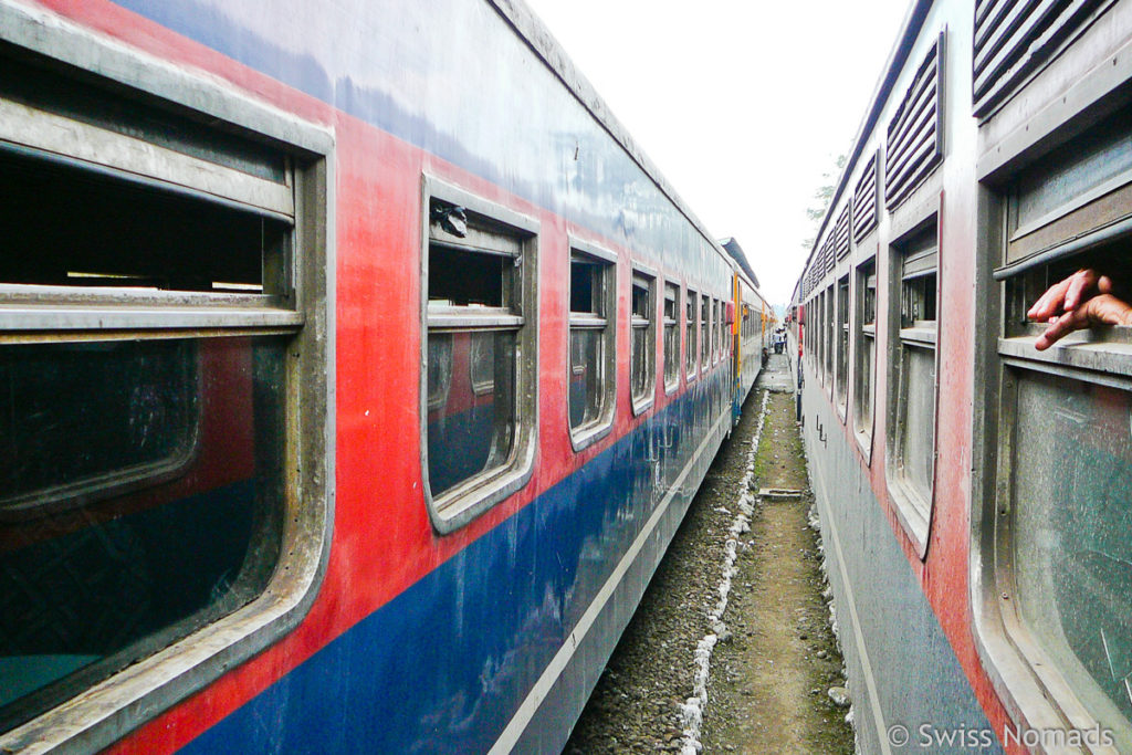 Bahnfahrt von Blitar nach Malang in Ost-Java