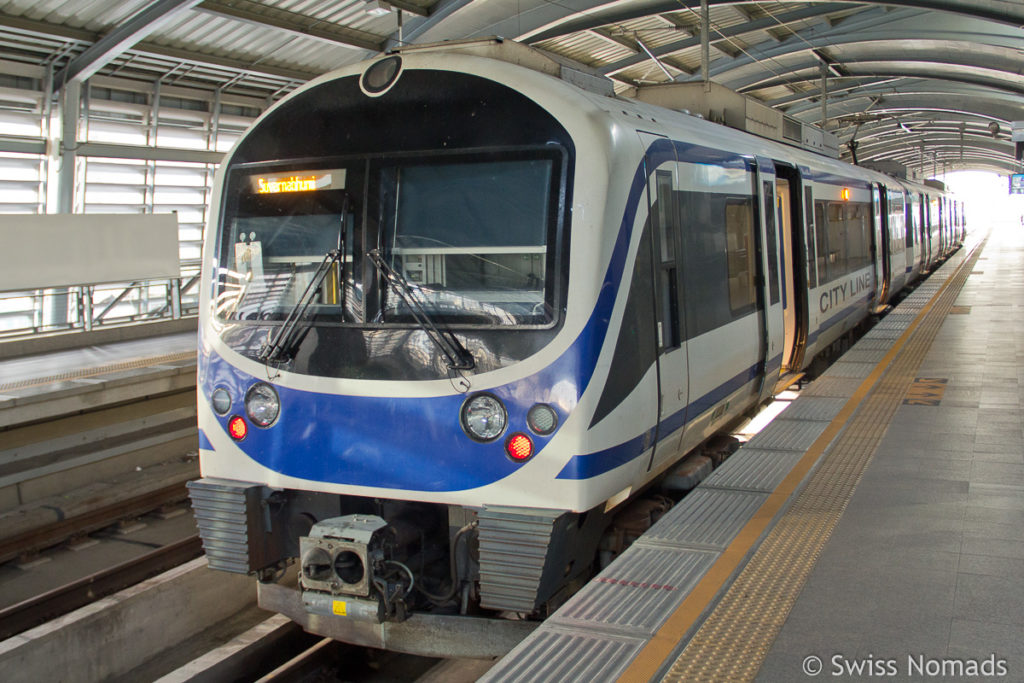 Skytrain der Airport Rail Link in Bangkok